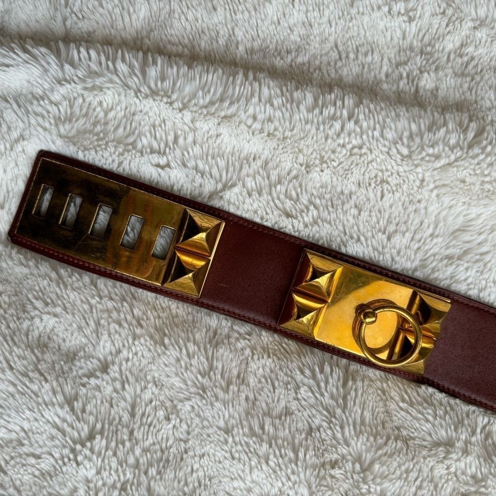 Hermès | Authentic Collier De Chien Leather Belt - Picture 5 of 9